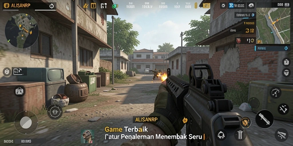 Gameplay intens di ALISANRP dengan aksi menembak seru.