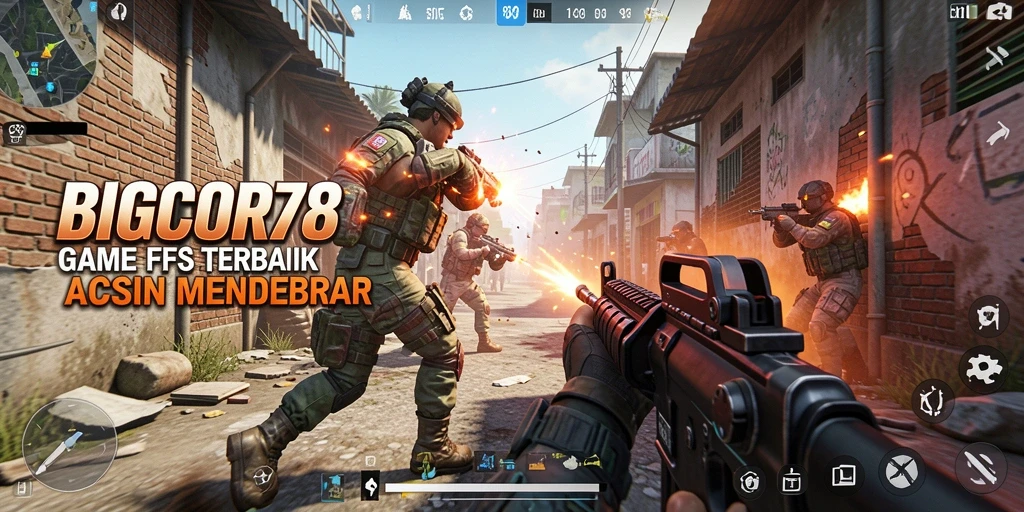 Tangkapan layar gameplay mendebarkan dari BIGCOR78.