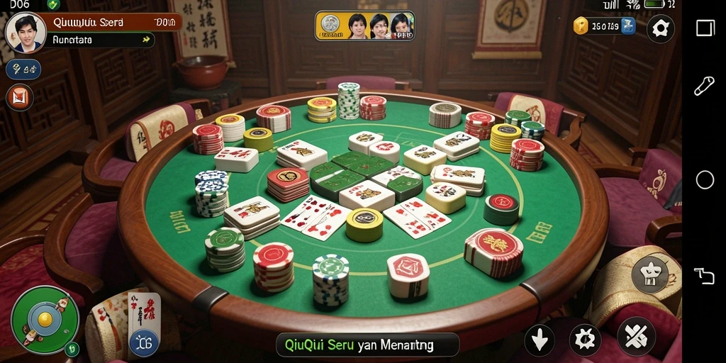 Tampilan menarik dari gameplay QiuQiu di D06.