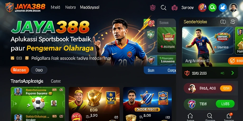 Tampilan antarmuka menarik dan intuitif saat bermain Sportsbook.