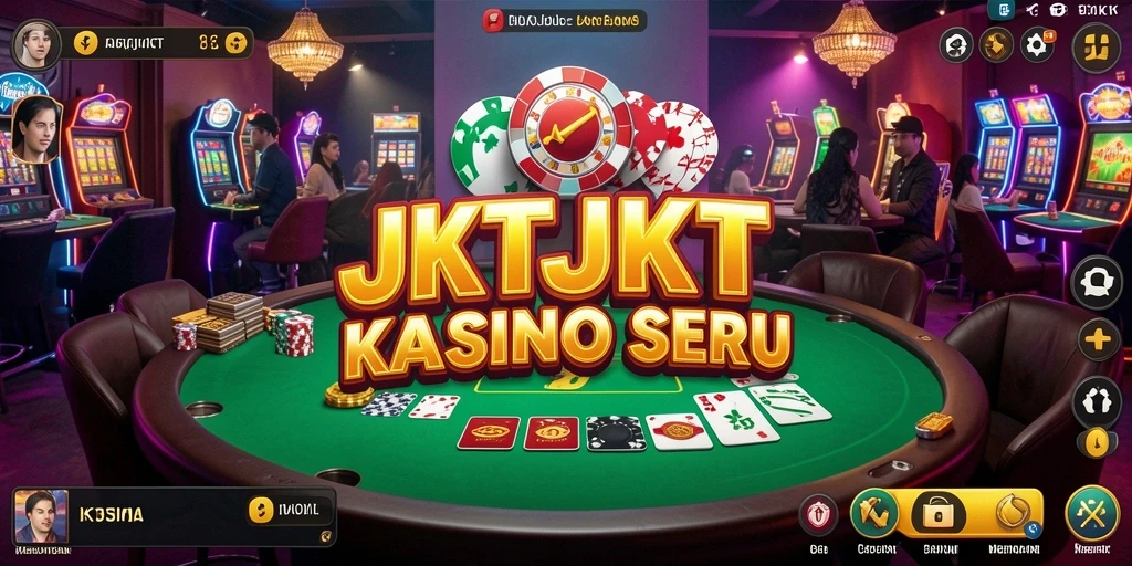 Tampilan gameplay seru JKTJKT di dalam permainan Kasino.