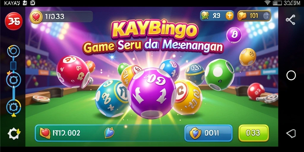 Screenshot dari gameplay seru KAYA33 Bingo yang interaktif.