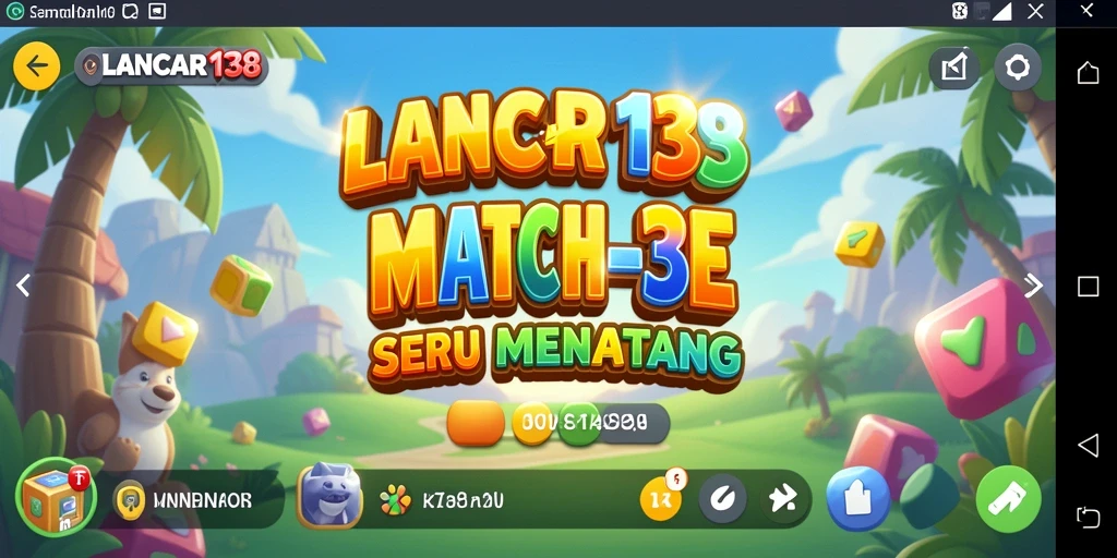 Screenshot gameplay LANCAR138 dengan berbagai item yang mencolok.