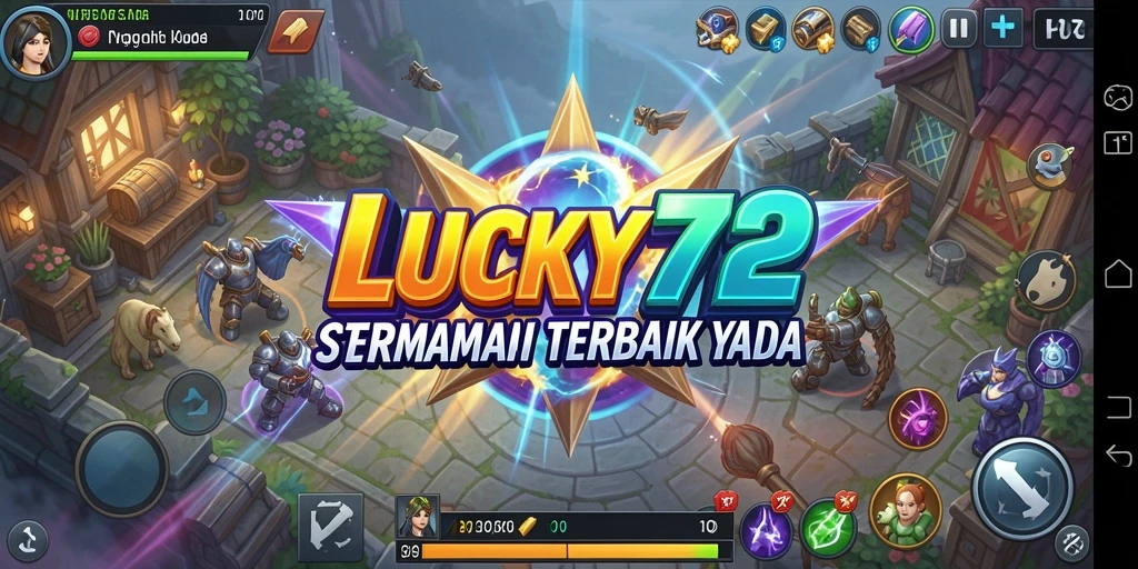 Tangkapan layar yang menunjukkan aksi pertempuran dalam LUCKY72.