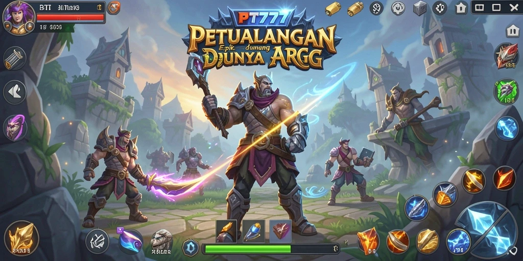 Tampilan gameplay mendebarkan di dunia fantasi ARPG.