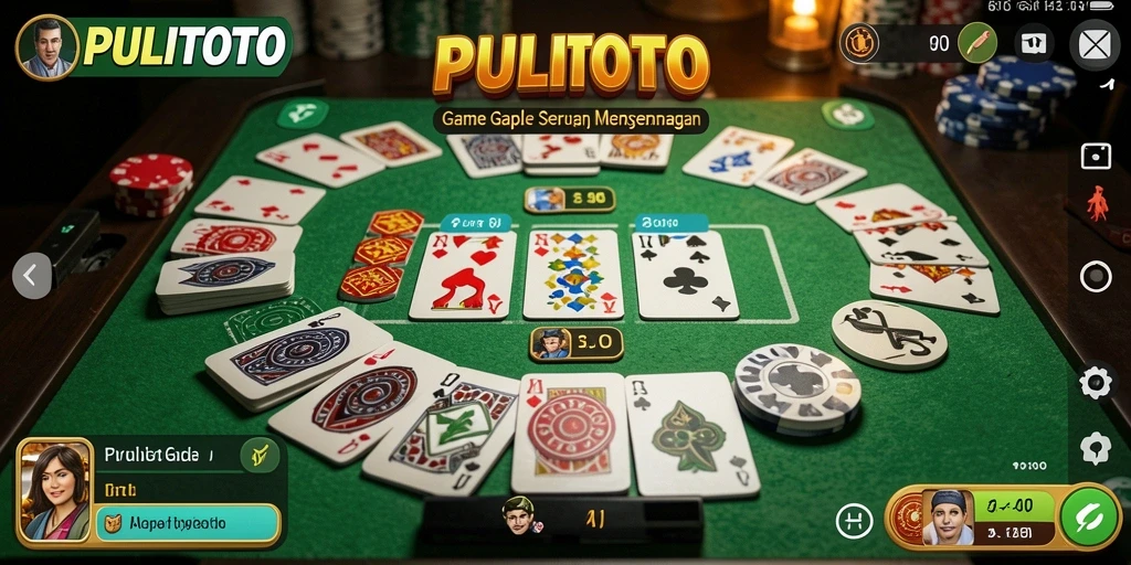 Tampilan gameplay Gaple yang seru dan interaktif di PULITOTO.