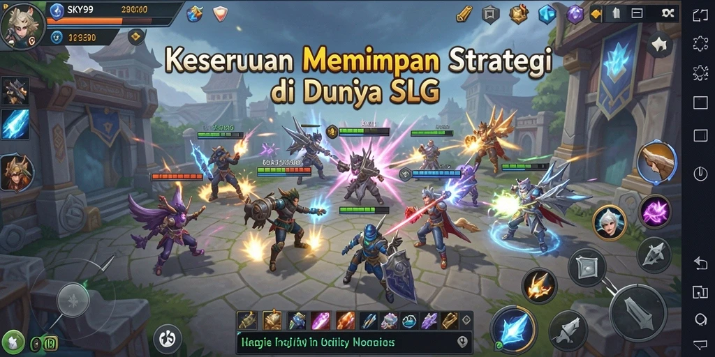Tangkapan layar menunjukkan gameplay intens dari <strong>SKY99</strong> dalam aksi strategi.